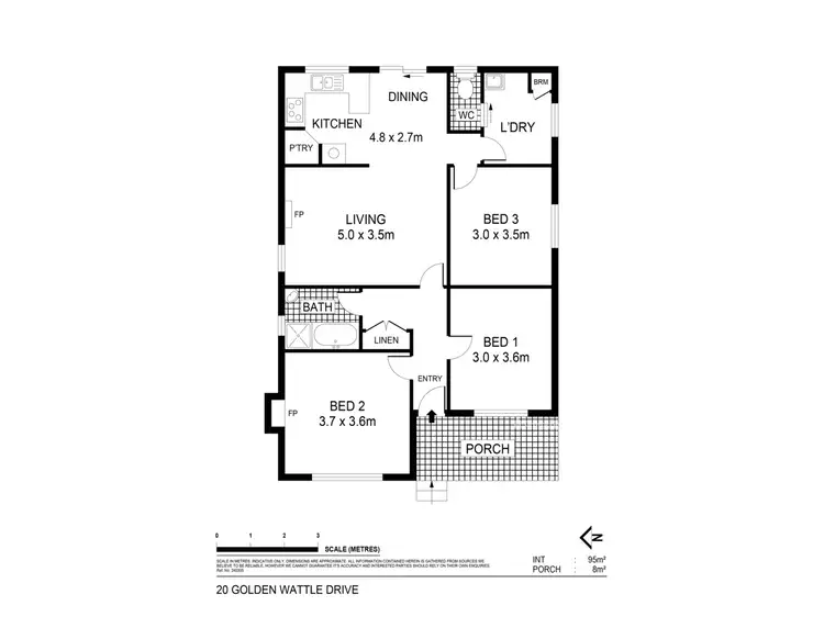 Floorplan of Homely house listing, 20 Golden Wattle Drive, Maryborough VIC 3465