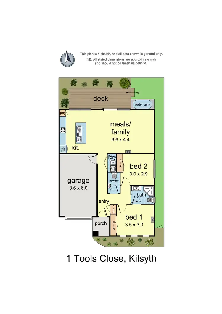 Floorplan of Homely house listing, 1 Tools Close, Kilsyth VIC 3137
