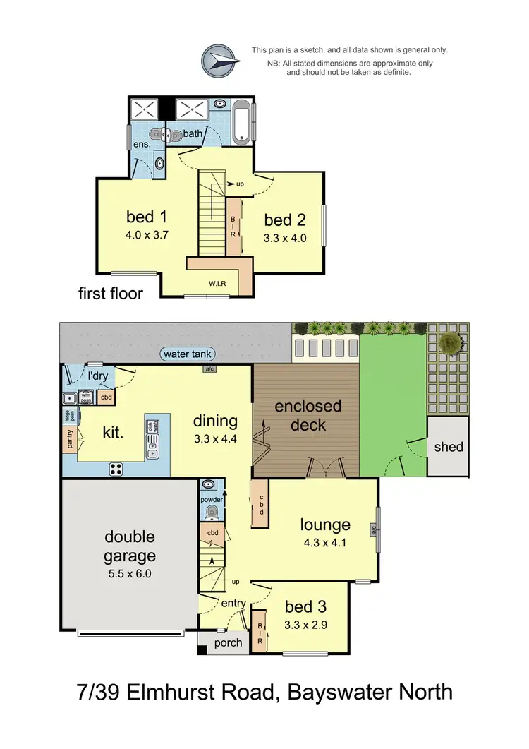Floorplan of Homely townhouse listing, 7/39 Elmhurst Road, Bayswater North VIC 3153