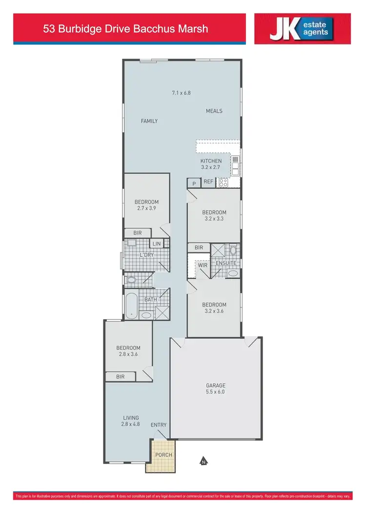 Floorplan of Homely house listing, 53 Burbidge Drive, Bacchus Marsh VIC 3340