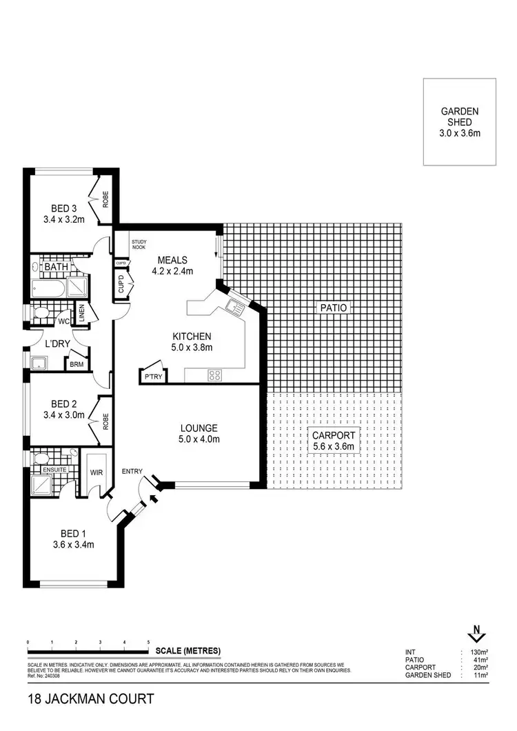 Floorplan of Homely house listing, 18 Jackman Court, Golden Square VIC 3555