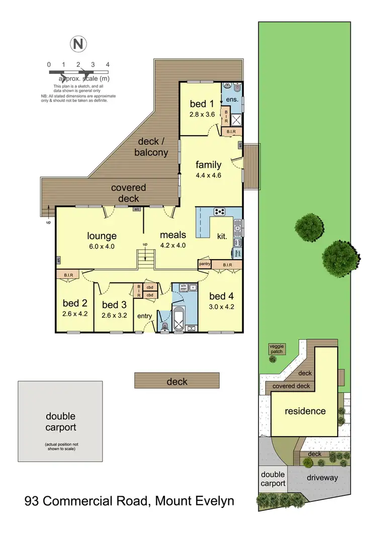 Floorplan of Homely house listing, 93 Commercial Road, Mount Evelyn VIC 3796