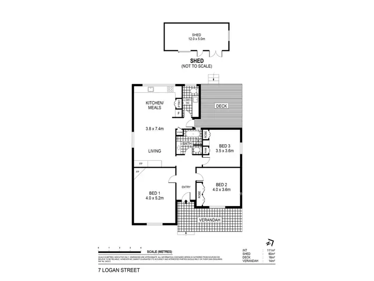 Floorplan of Homely house listing, 7 Logan Street, Maryborough VIC 3465