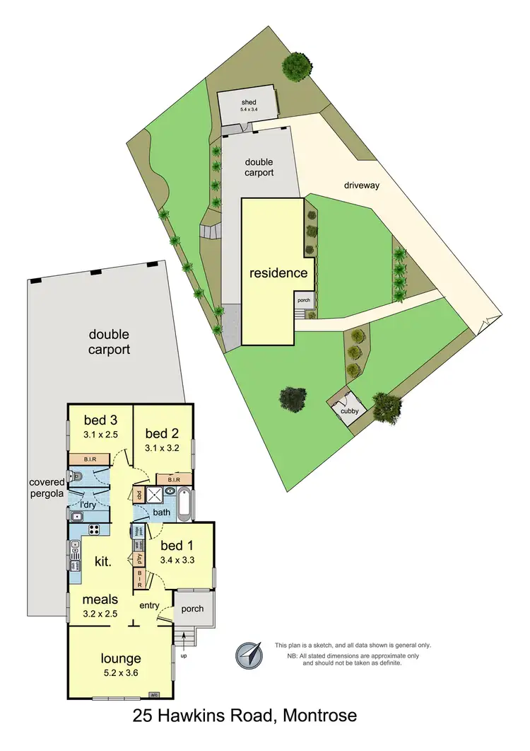 Floorplan of Homely house listing, 25 Hawkins Road, Montrose VIC 3765