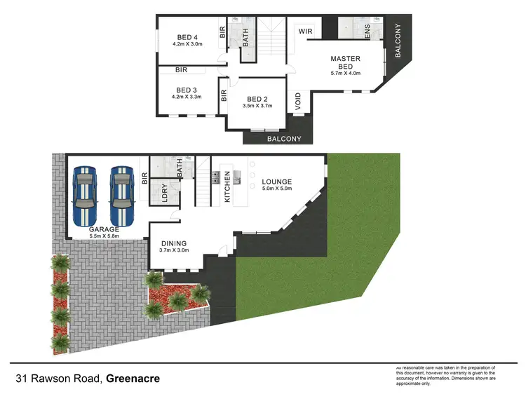 Floorplan of Homely semi-detached listing, 31 Rawson Road, Greenacre NSW 2190