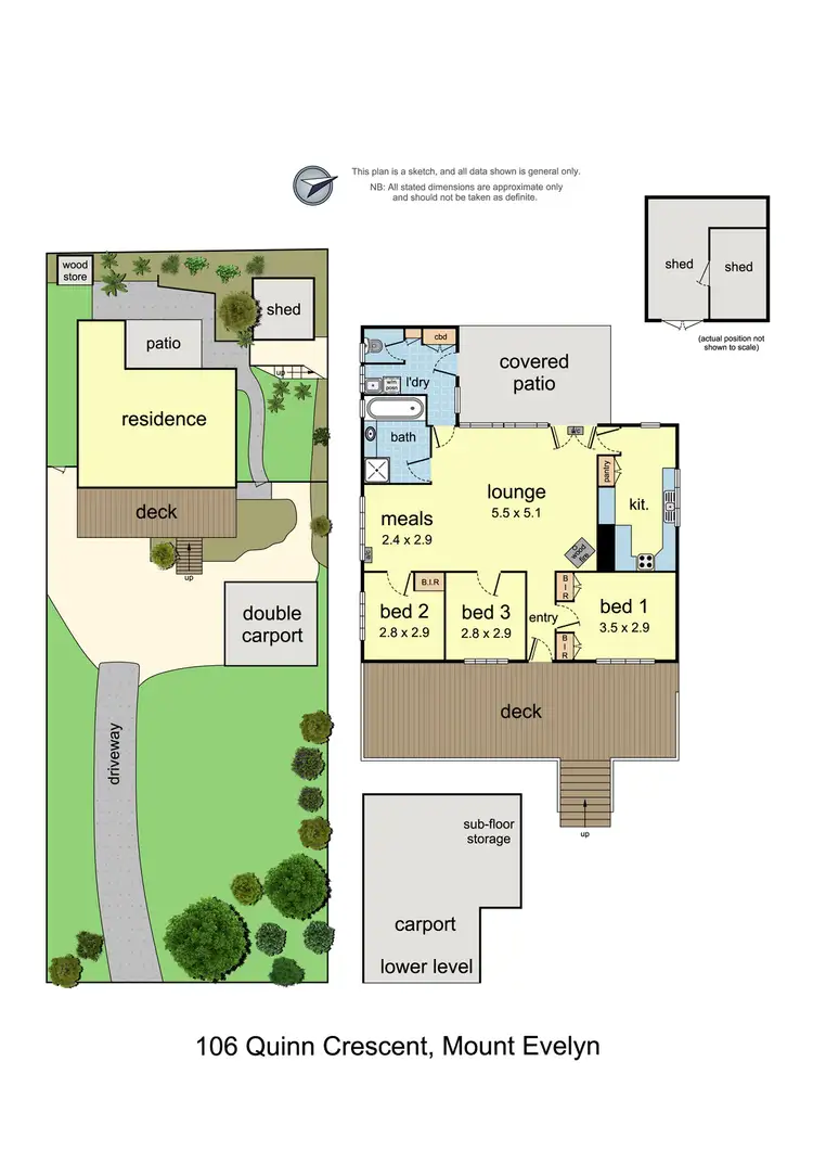 Floorplan of Homely house listing, 106 Quinn Crescent, Mount Evelyn VIC 3796