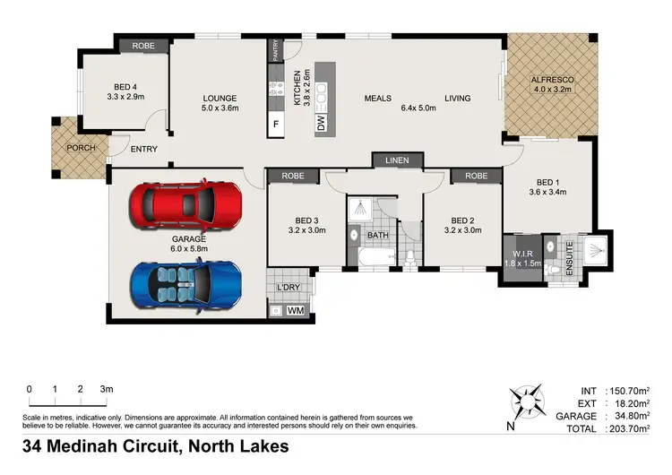 Floorplan of Homely house listing, 34 Medinah Circuit, North Lakes QLD 4509