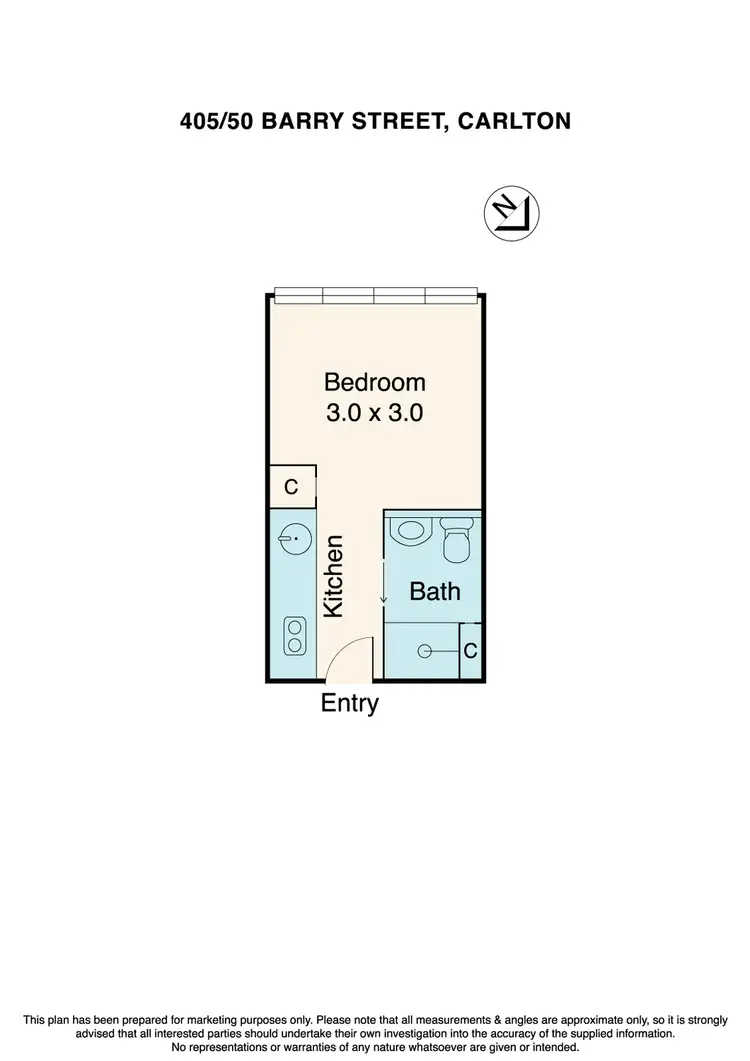 Floorplan of Homely apartment listing, 405/50 Barry Street, Carlton VIC 3053