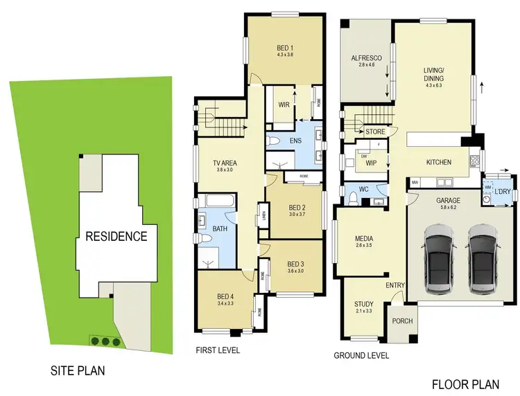 Floorplan of Homely house listing, 3 Prairie Way, Gillieston Heights NSW 2321