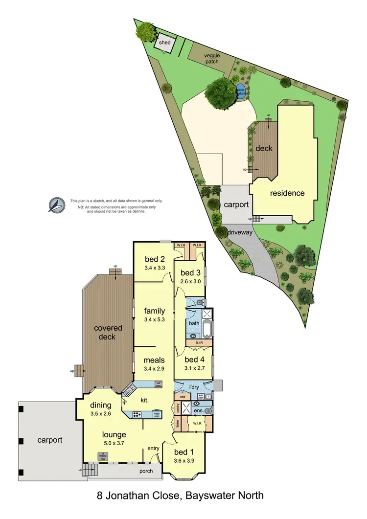 Floorplan of Homely house listing, 8 Jonathan Close, Bayswater North VIC 3153