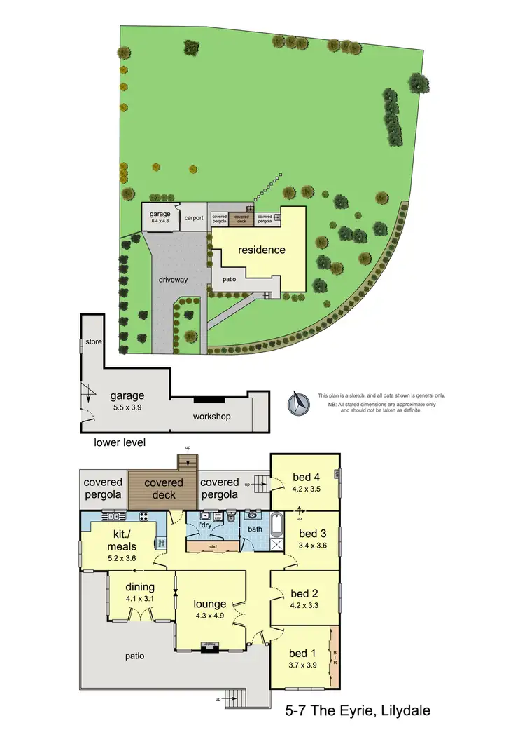 Floorplan of Homely house listing, 5-7 The Eyrie, Lilydale VIC 3140