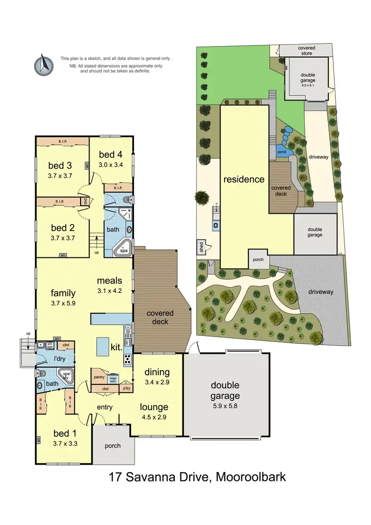 Floorplan of Homely house listing, 17 Savanna Drive, Mooroolbark VIC 3138