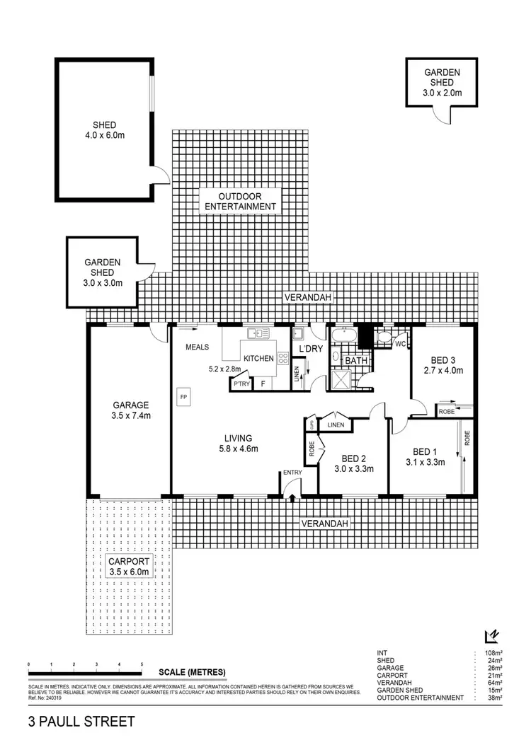Floorplan of Homely house listing, 3 Paull Street, Talbot VIC 3371