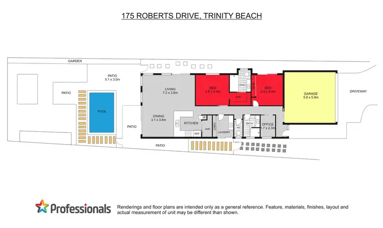 Floorplan of Homely house listing, 175 Roberts Drive, Trinity Beach QLD 4879