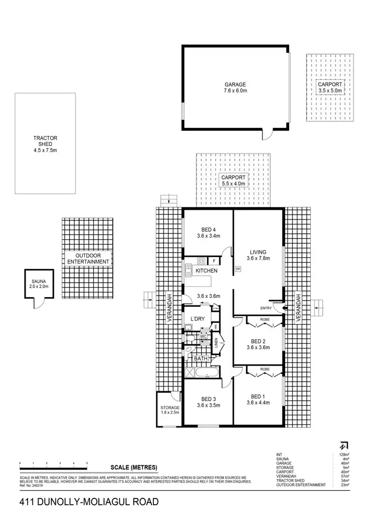 Floorplan of Homely house listing, 411 Dunolly-Moliagul Road, Dunolly VIC 3472