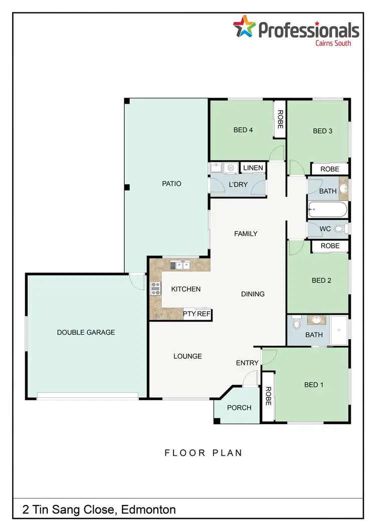 Floorplan of Homely house listing, 2 Tin Sang Close, Edmonton QLD 4869