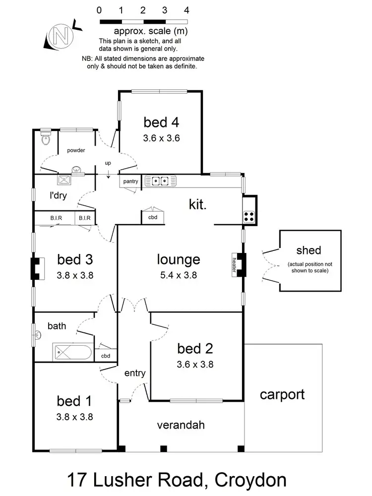 Floorplan of Homely house listing, 17 Lusher Road, Croydon VIC 3136