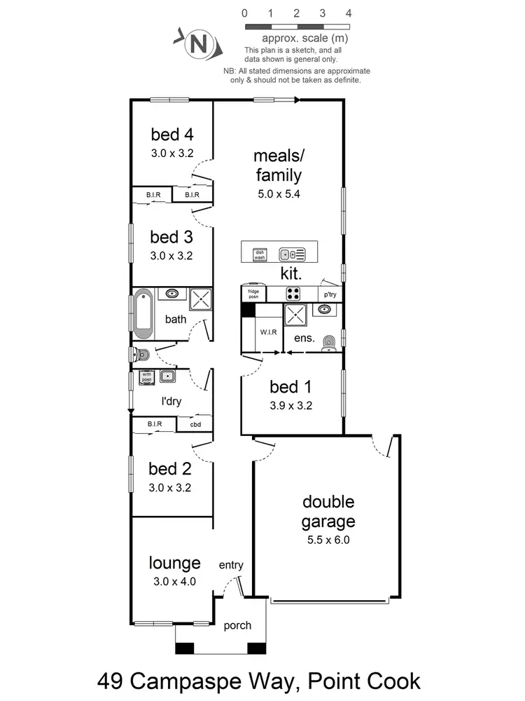 Floorplan of Homely house listing, 49 Campaspe Way, Point Cook VIC 3030