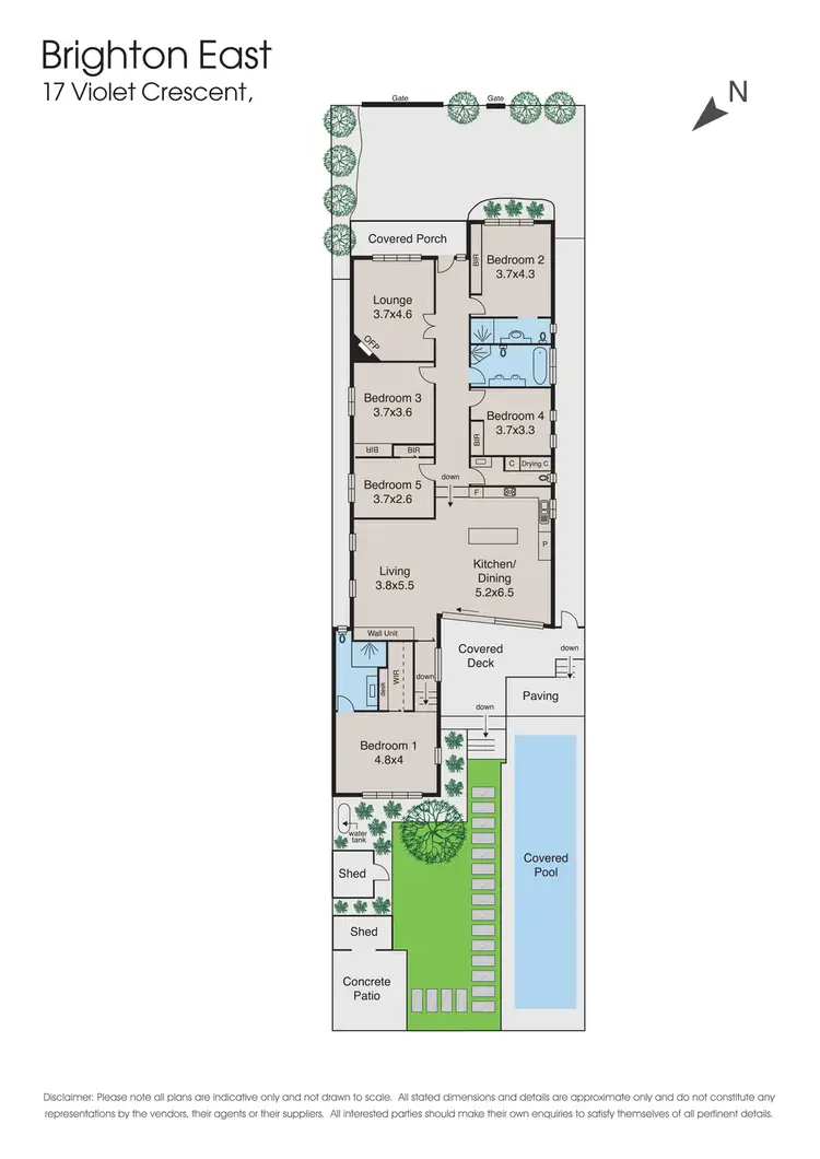 Floorplan of Homely house listing, 17 Violet Crescent, Brighton East VIC 3187