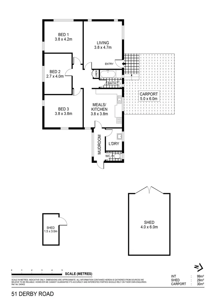 Floorplan of Homely house listing, 51 Derby Road, Maryborough VIC 3465