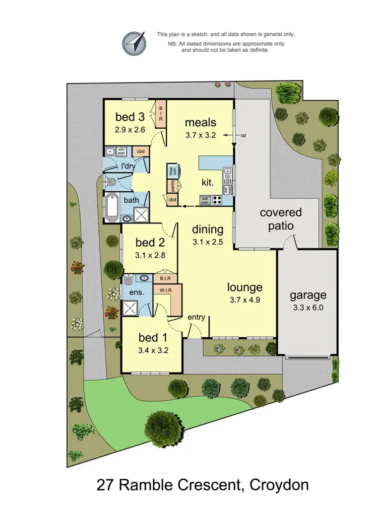 Floorplan of Homely house listing, 27 Ramble Crescent, Croydon VIC 3136