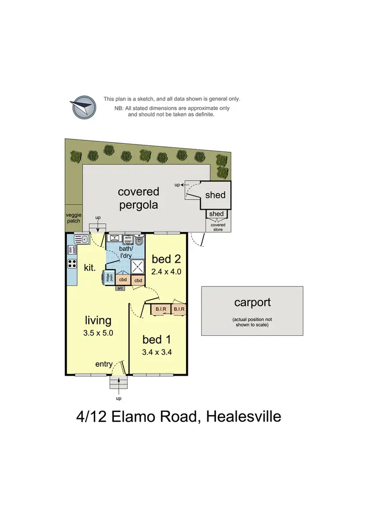 Floorplan of Homely unit listing, 4/12 Elamo Road, Healesville VIC 3777