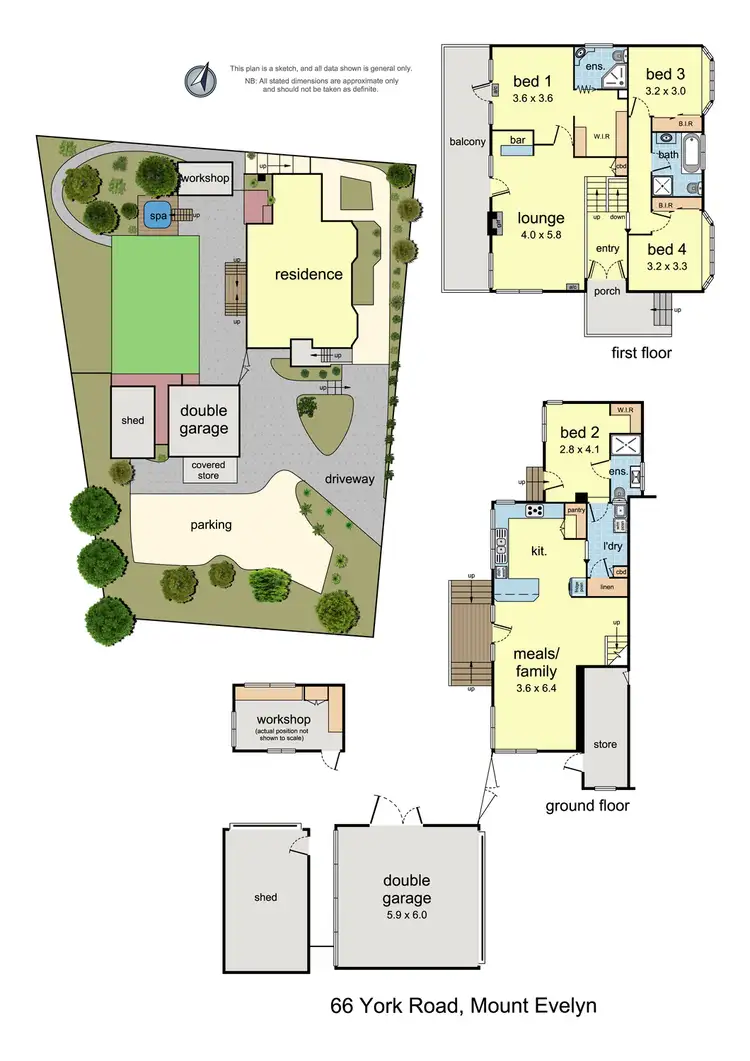 Floorplan of Homely house listing, 66 York Road, Mount Evelyn VIC 3796