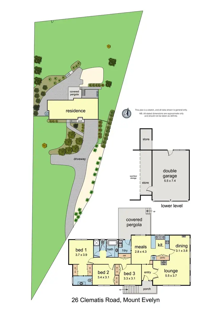 Floorplan of Homely house listing, 26 Clematis Road, Mount Evelyn VIC 3796