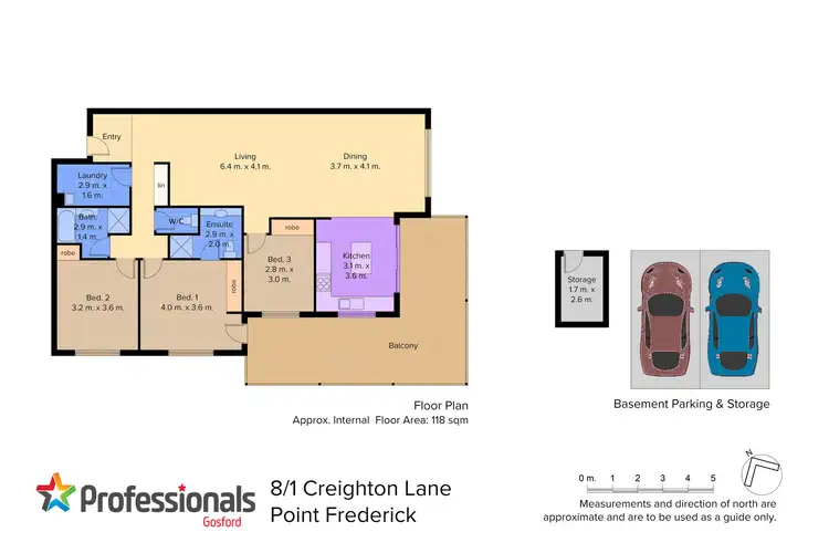 Floorplan of Homely apartment listing, 8/1 Creighton Lane, Point Frederick NSW 2250