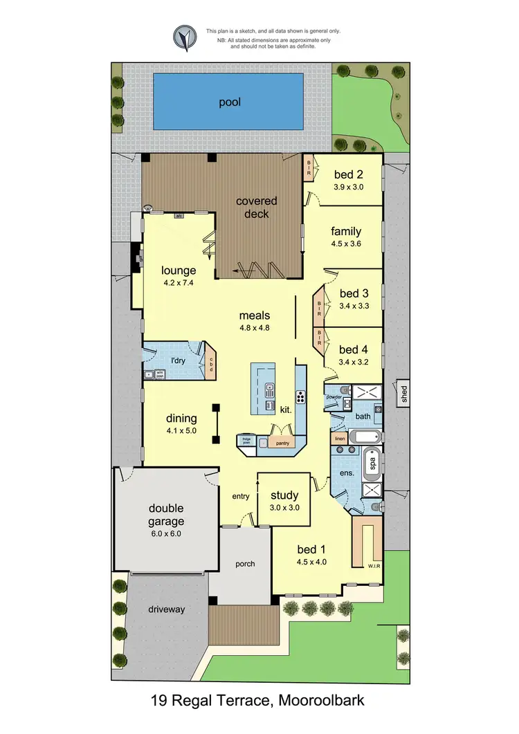 Floorplan of Homely house listing, 19 Regal Terrace, Mooroolbark VIC 3138