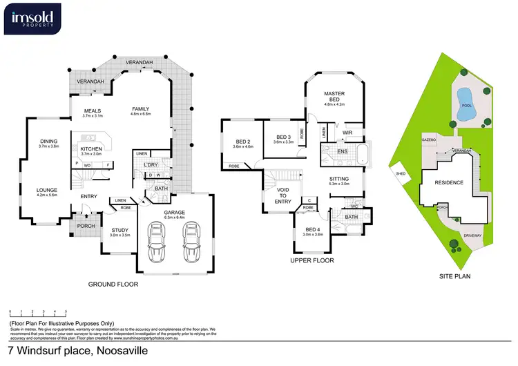 Floorplan of Homely house listing, 7 Windsurf Place, Noosaville QLD 4566
