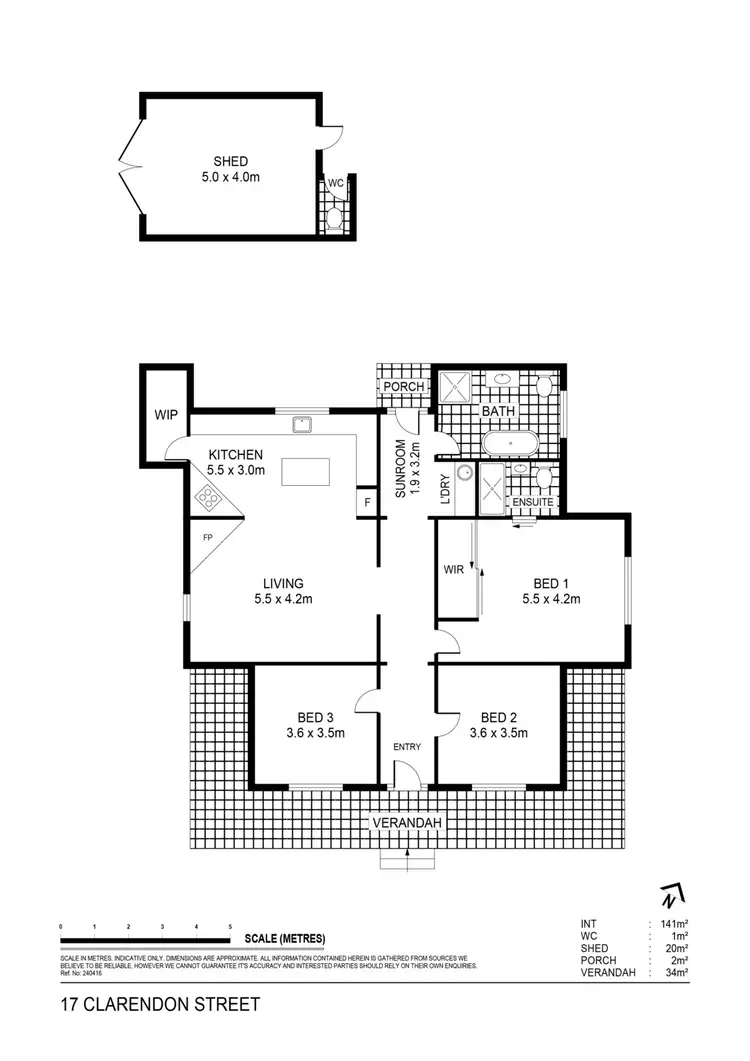Floorplan of Homely house listing, 17 Clarendon Street, Maryborough VIC 3465