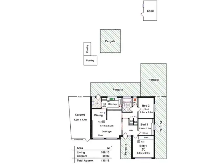 Floorplan of Homely house listing, 14 Dutton Drive, Para Hills SA 5096