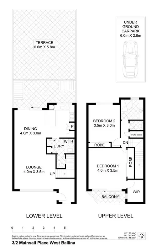 Floorplan of Homely townhouse listing, 3/2 Mainsail Place, West Ballina NSW 2478