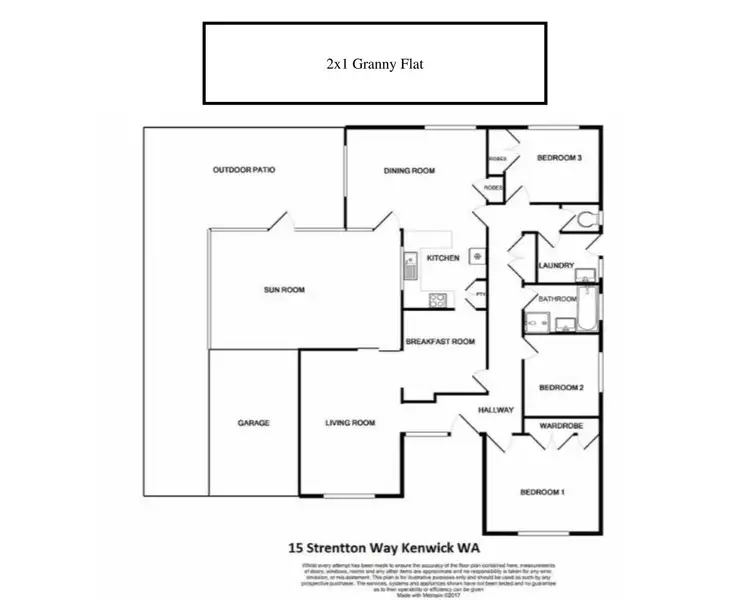 Floorplan of Homely house listing, 15 Stretton Way, Kenwick WA 6107