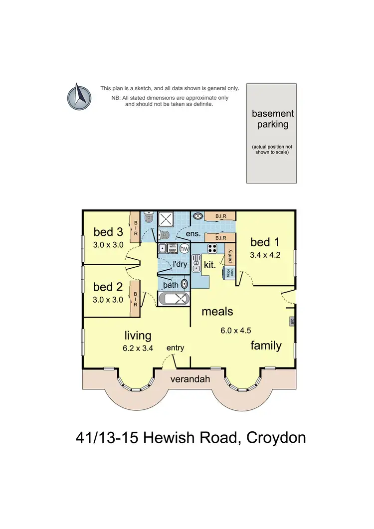 Floorplan of Homely unit listing, 41/13-15 Hewish Road, Croydon VIC 3136
