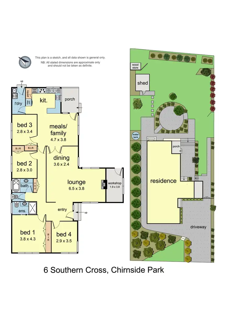 Floorplan of Homely house listing, 6 Southern Cross, Chirnside Park VIC 3116