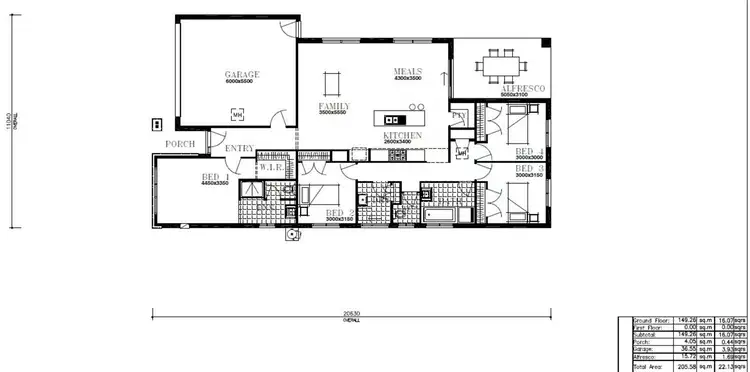 Floorplan of Homely house listing, 12 Halycon Street, Point Cook VIC 3030