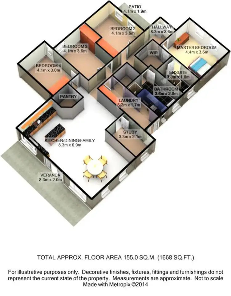 Floorplan of Homely house listing, 102 Colman Street, Wodonga VIC 3690