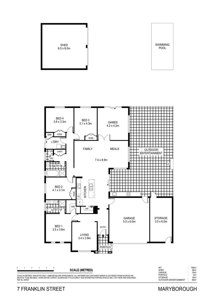 Floorplan of Homely house listing, 7 Franklin Street, Maryborough VIC 3465