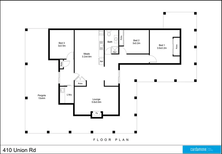 Floorplan of Homely rural property listing, 410 Union Road, Katandra West VIC 3634