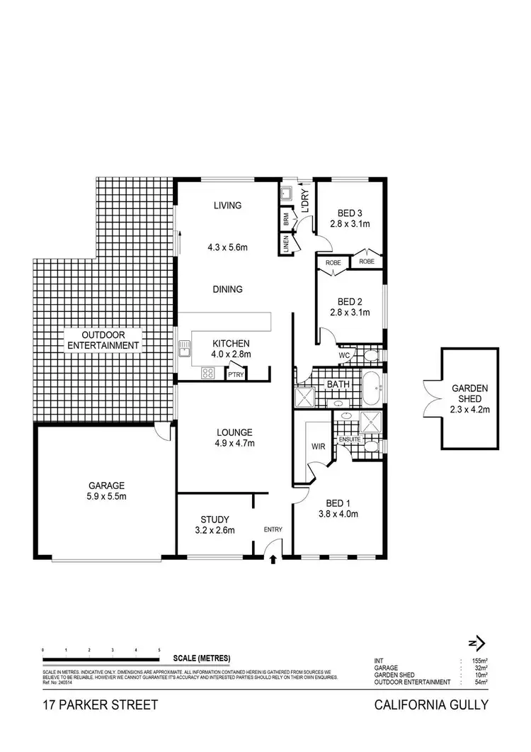 Floorplan of Homely house listing, 17 Parker Street, California Gully VIC 3556
