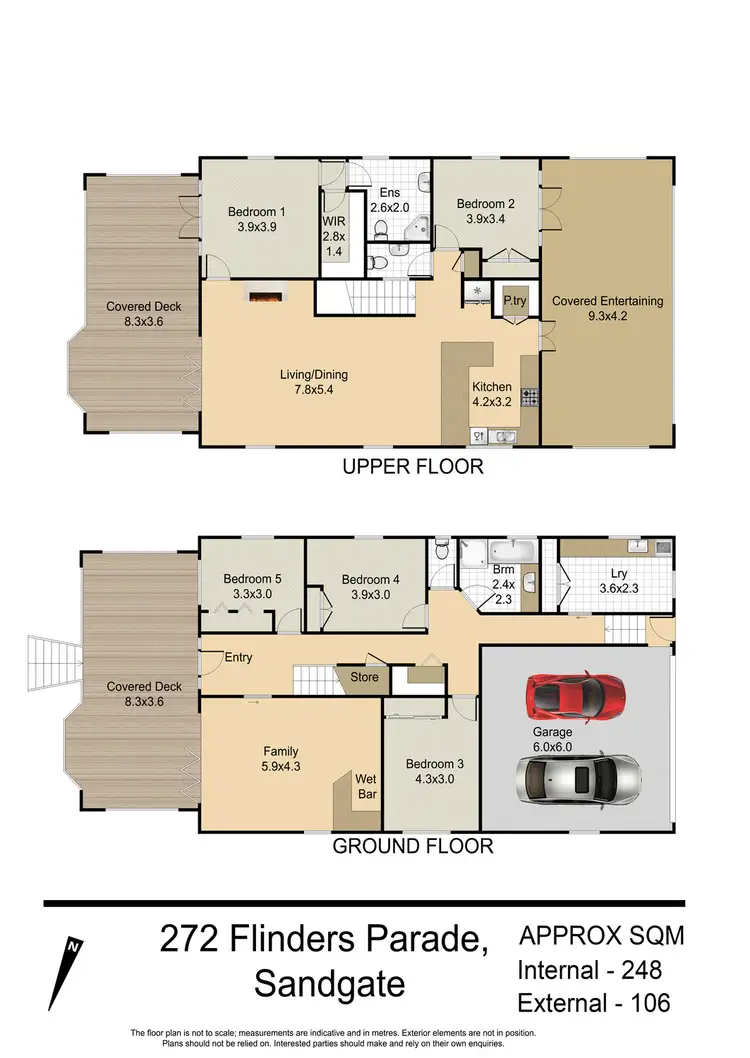Floorplan of Homely house listing, 272 Flinders Parade, Sandgate QLD 4017