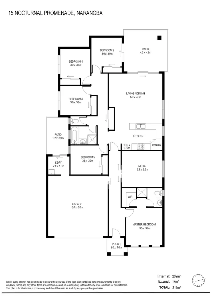Floorplan of Homely house listing, 15 Nocturnal Promenade, Narangba QLD 4504