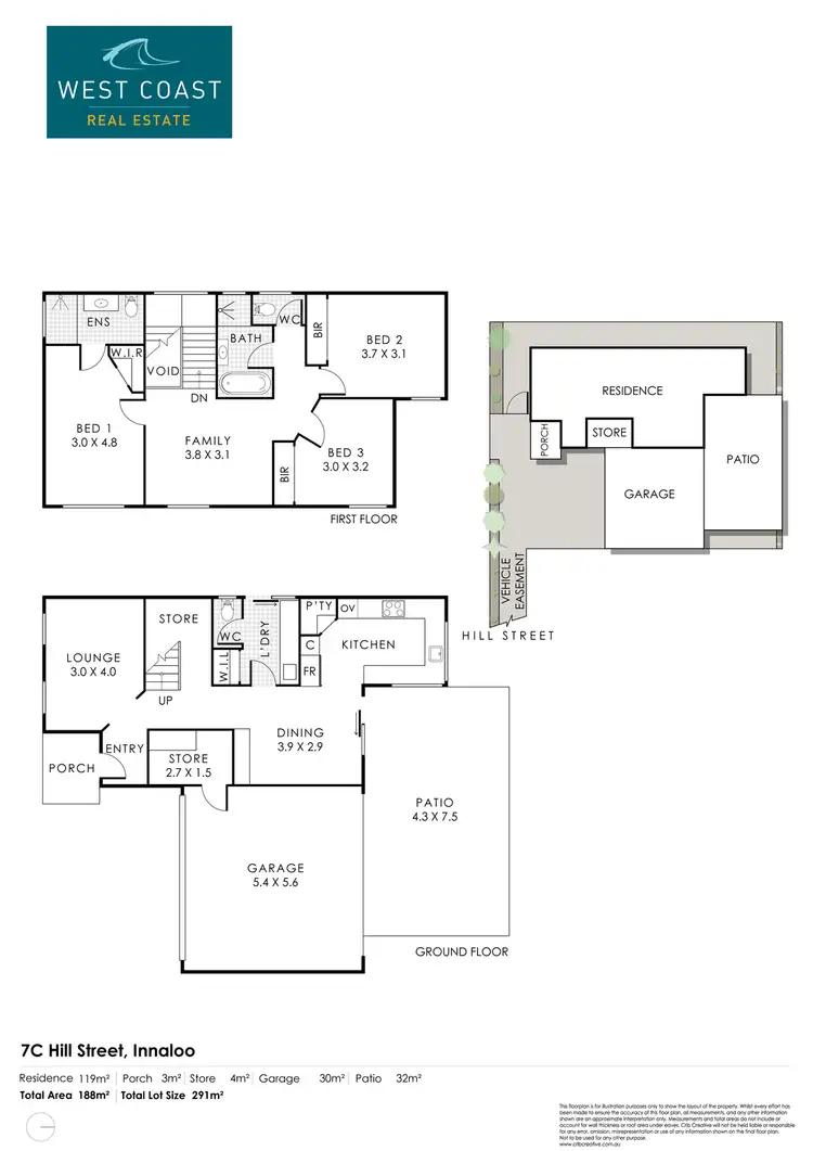 Floorplan of Homely townhouse listing, 7C Hill Street, Innaloo WA 6018