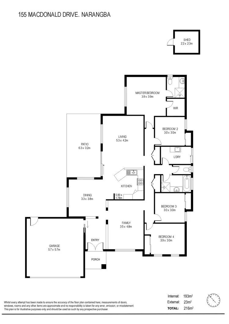 Floorplan of Homely house listing, 155 MacDonald Drive, Narangba QLD 4504