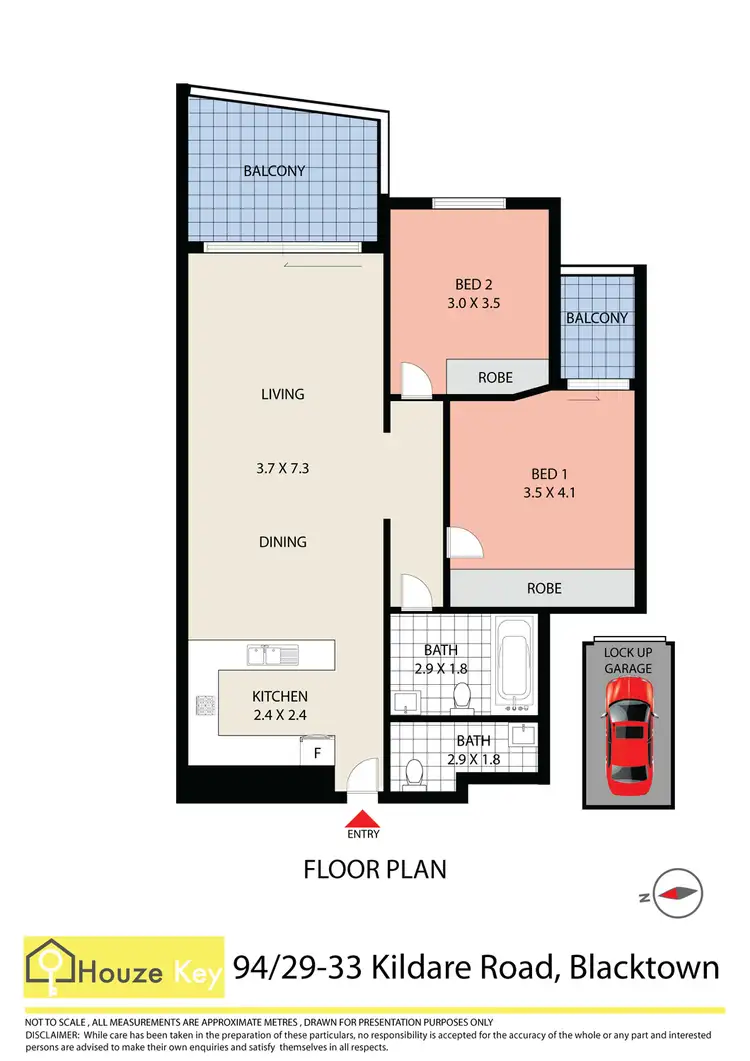 Floorplan of Homely apartment listing, 94/29-33 Kildare Road, Blacktown NSW 2148