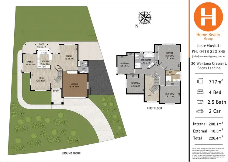 Floorplan of Homely house listing, 20 Wantana Crescent, Edens Landing QLD 4207