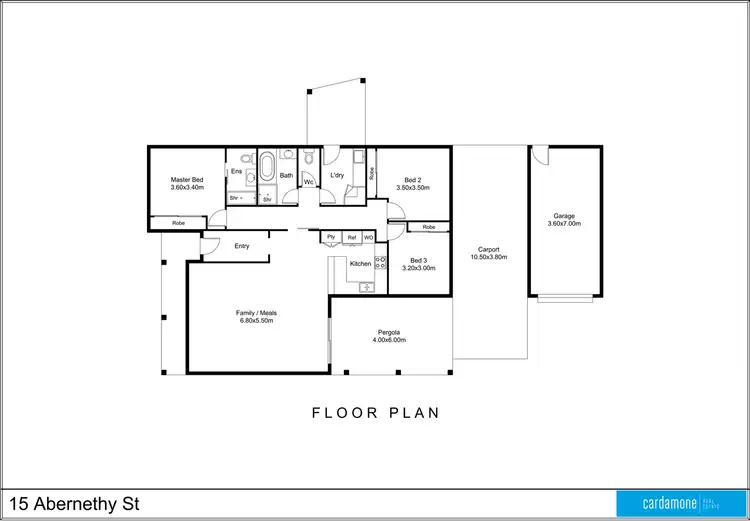 Floorplan of Homely house listing, 15 Abernethy Street, Shepparton VIC 3630