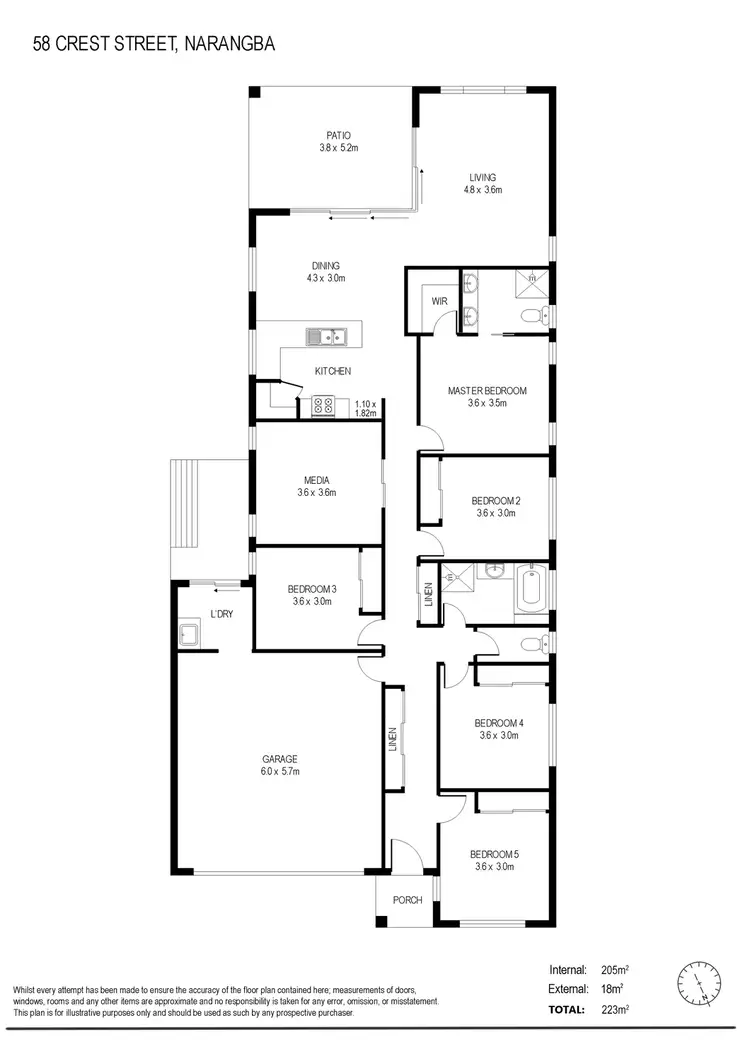 Floorplan of Homely house listing, 58 Crest Street, Narangba QLD 4504